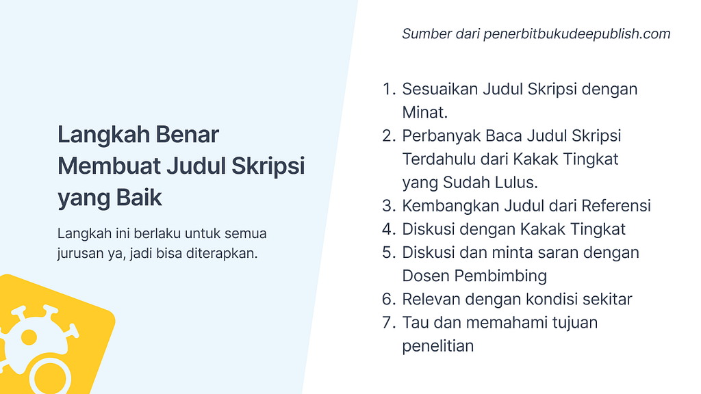 Trik Membuat Judul Skripsi Trik Membuat Judul Skripsi