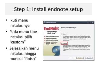 Instalasi end note 9 3 320 endnote